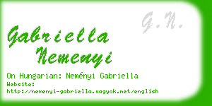 gabriella nemenyi business card